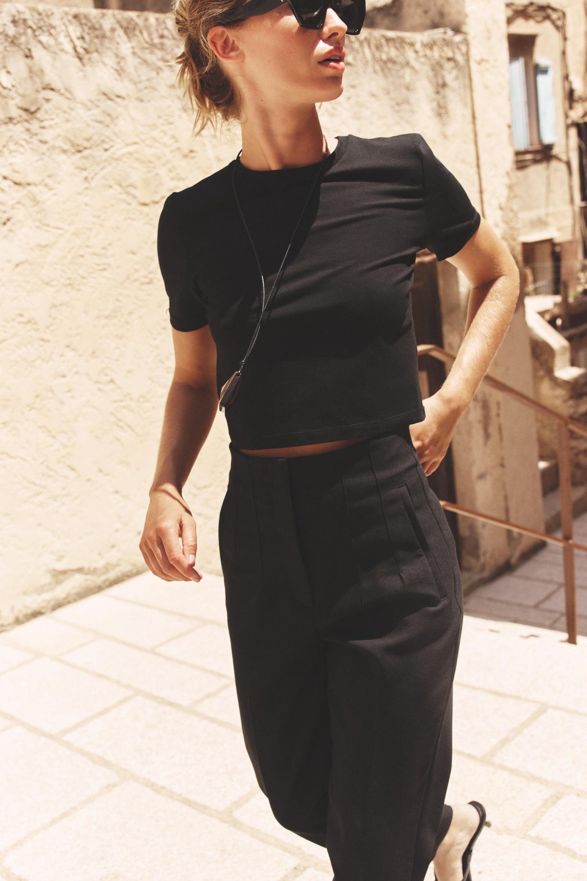 CROPPED STRETCH SHIRT