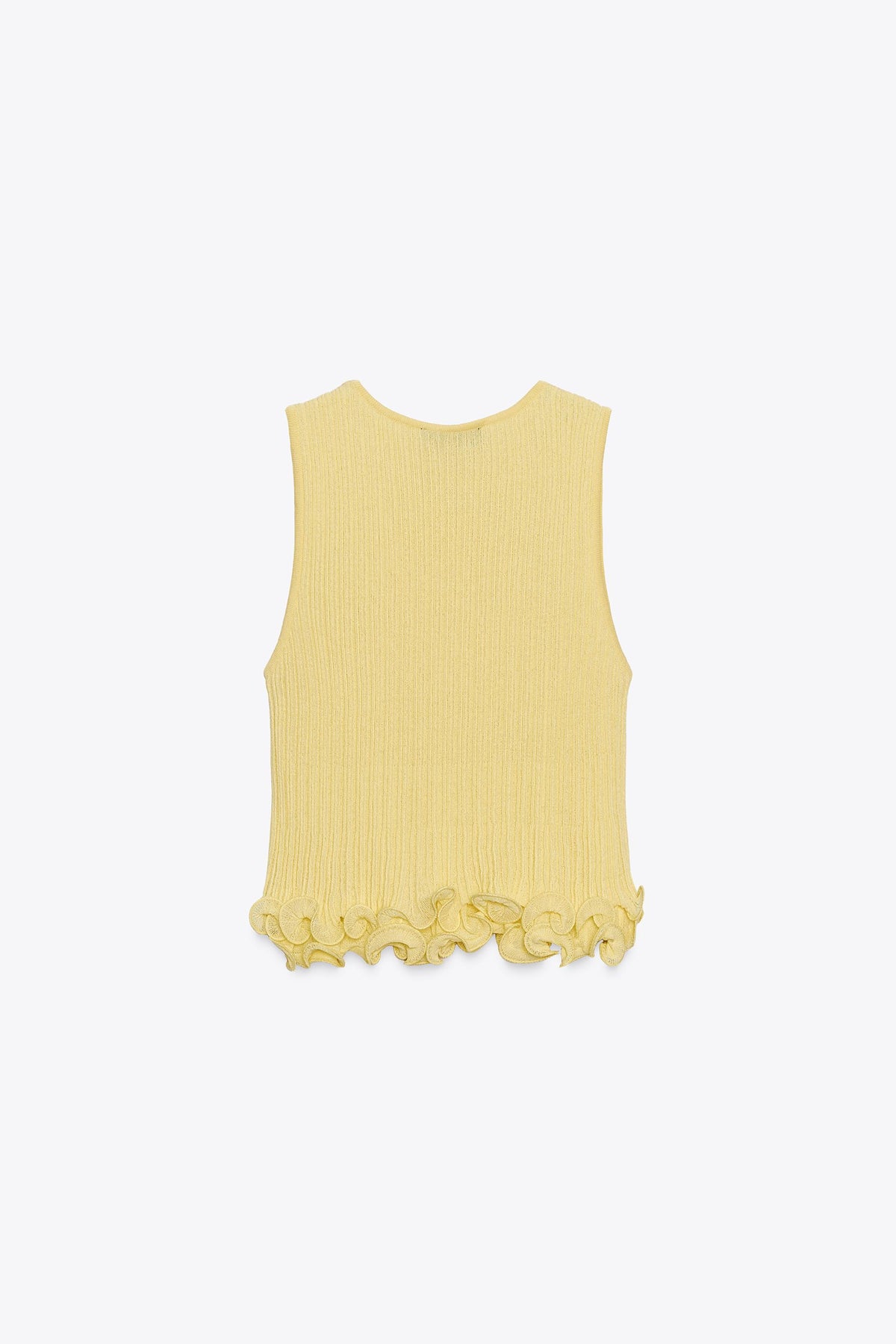 WAVY HEM KNIT TOP - Image 1