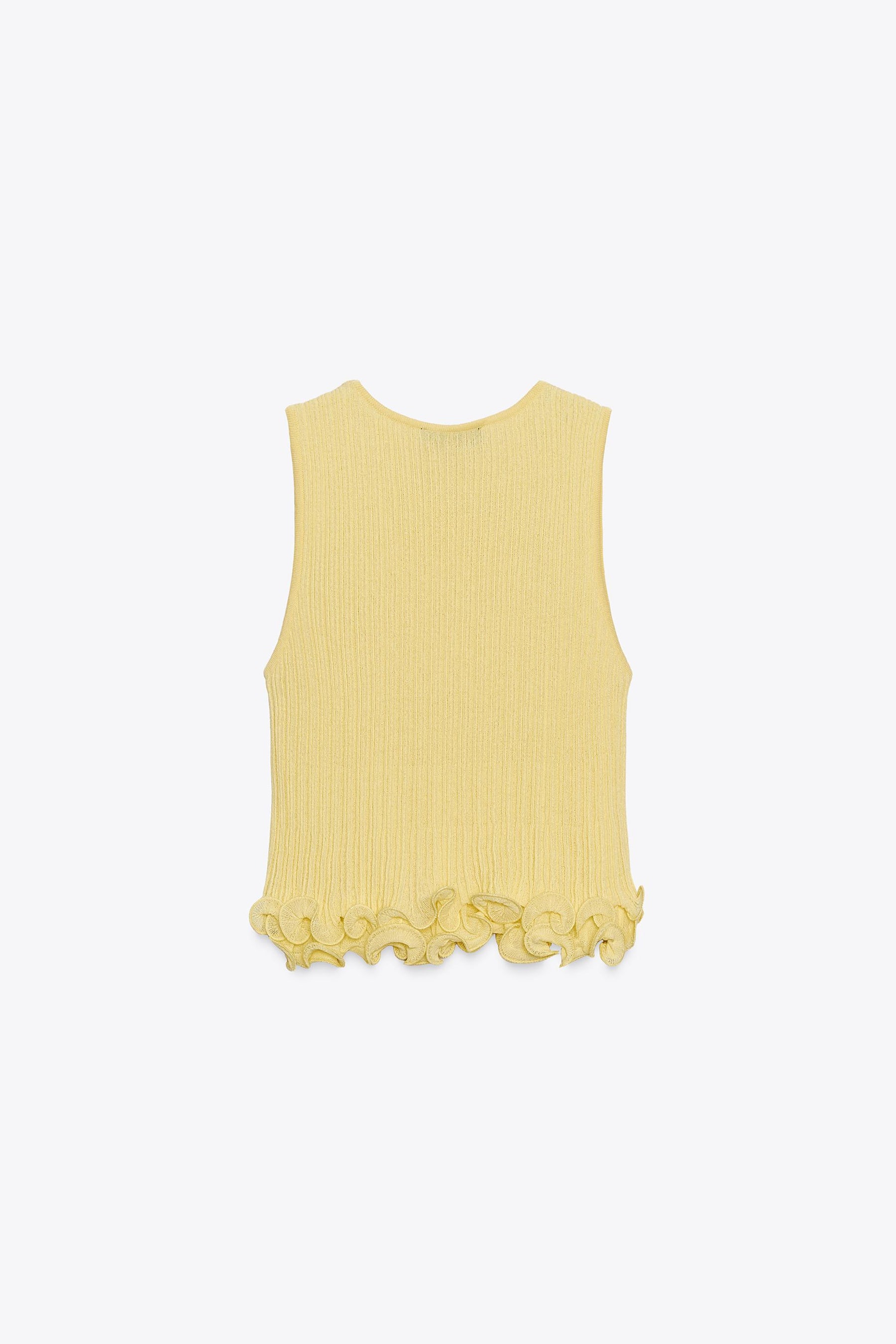 WAVY HEM KNIT TOP - Image 1