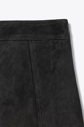 Suede Leather Cape Skirt