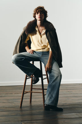 Mid-Waist Baggy Jeans