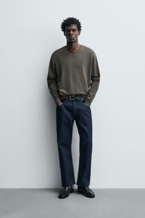 BASIC V-NECK SWEATER - Image 1