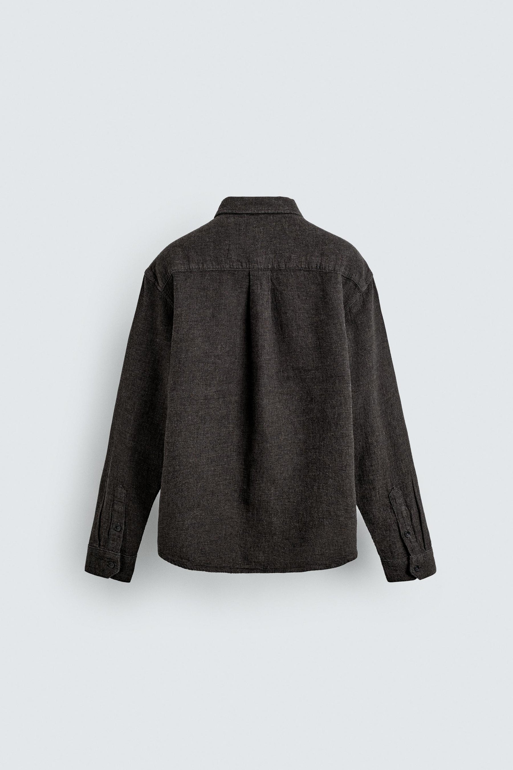 TEXTURED RELAXED FIT OVERSHIRT - Image 7