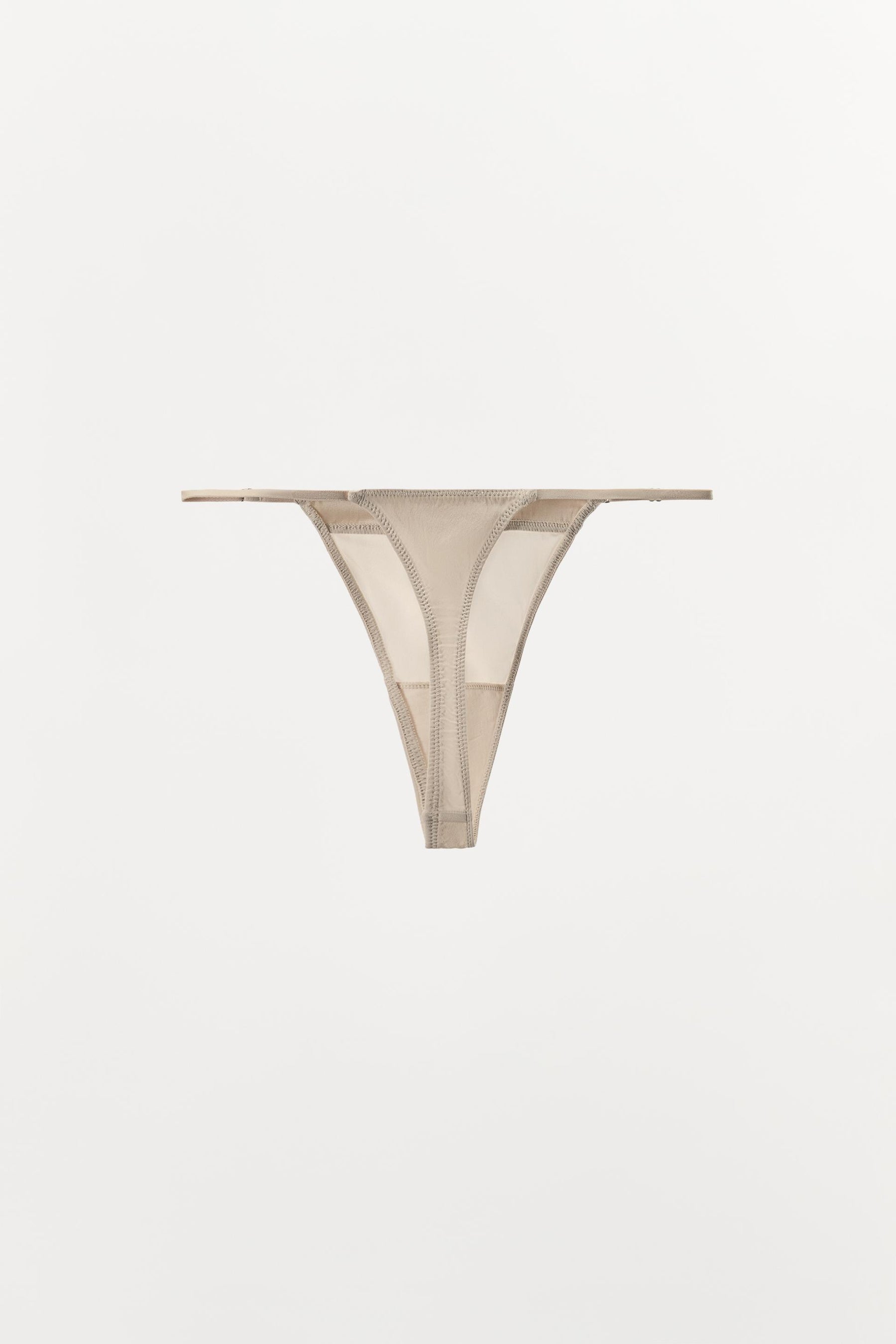 SILK MIX THONG