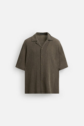 CREASED-EFFECT TEXTURED SHIRT - Image 6