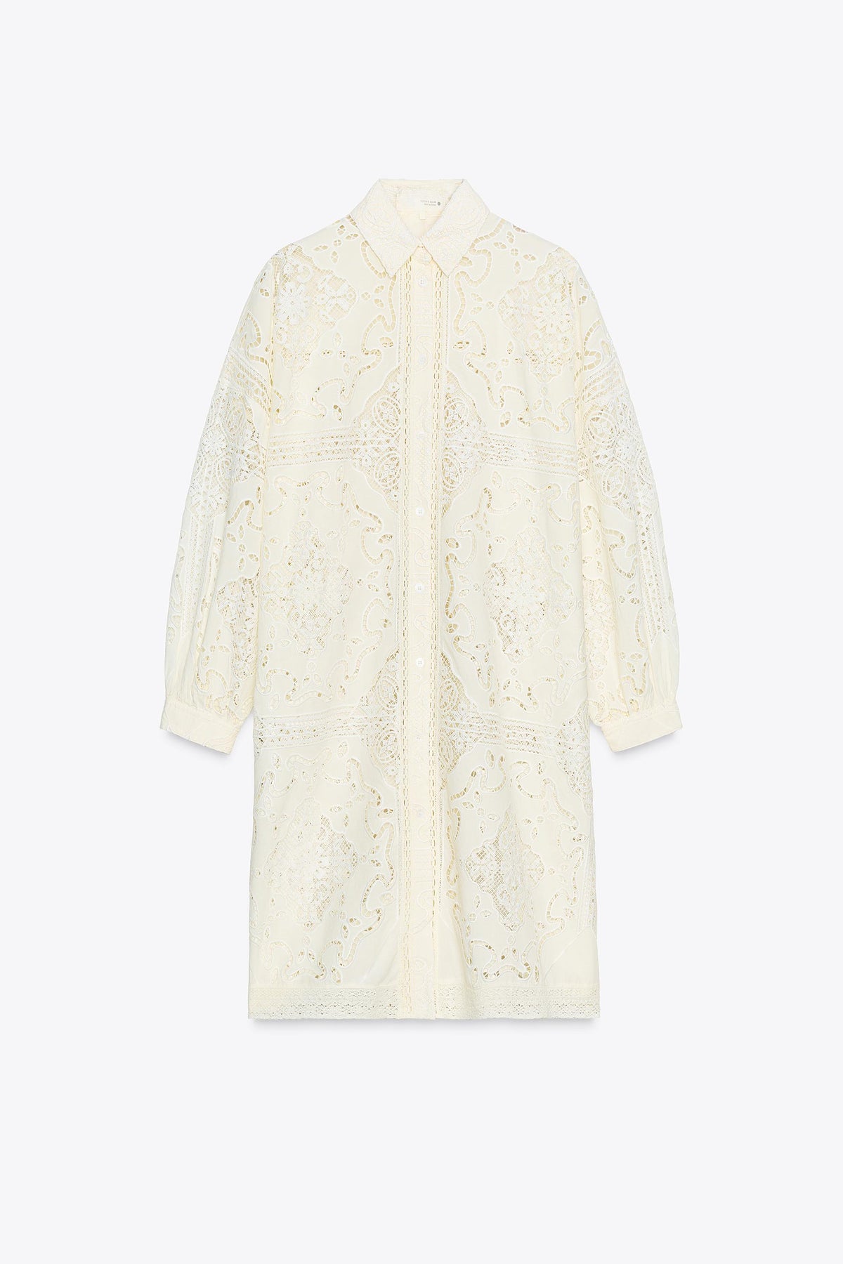 EMBROIDERED SHIRT DRESS ZW COLLECTION - Image 2