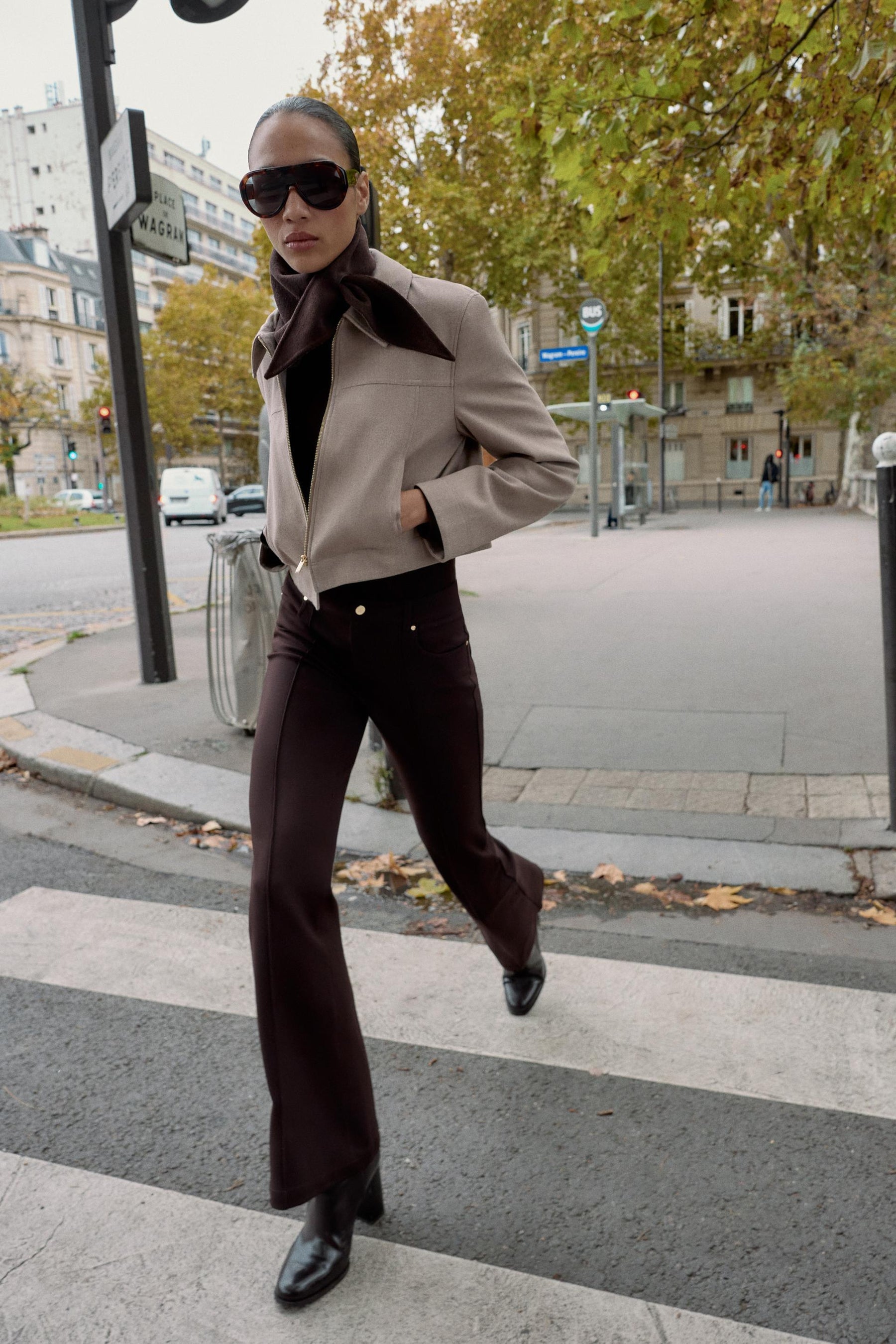 SHORT ZIP-UP JACKET - Image 1