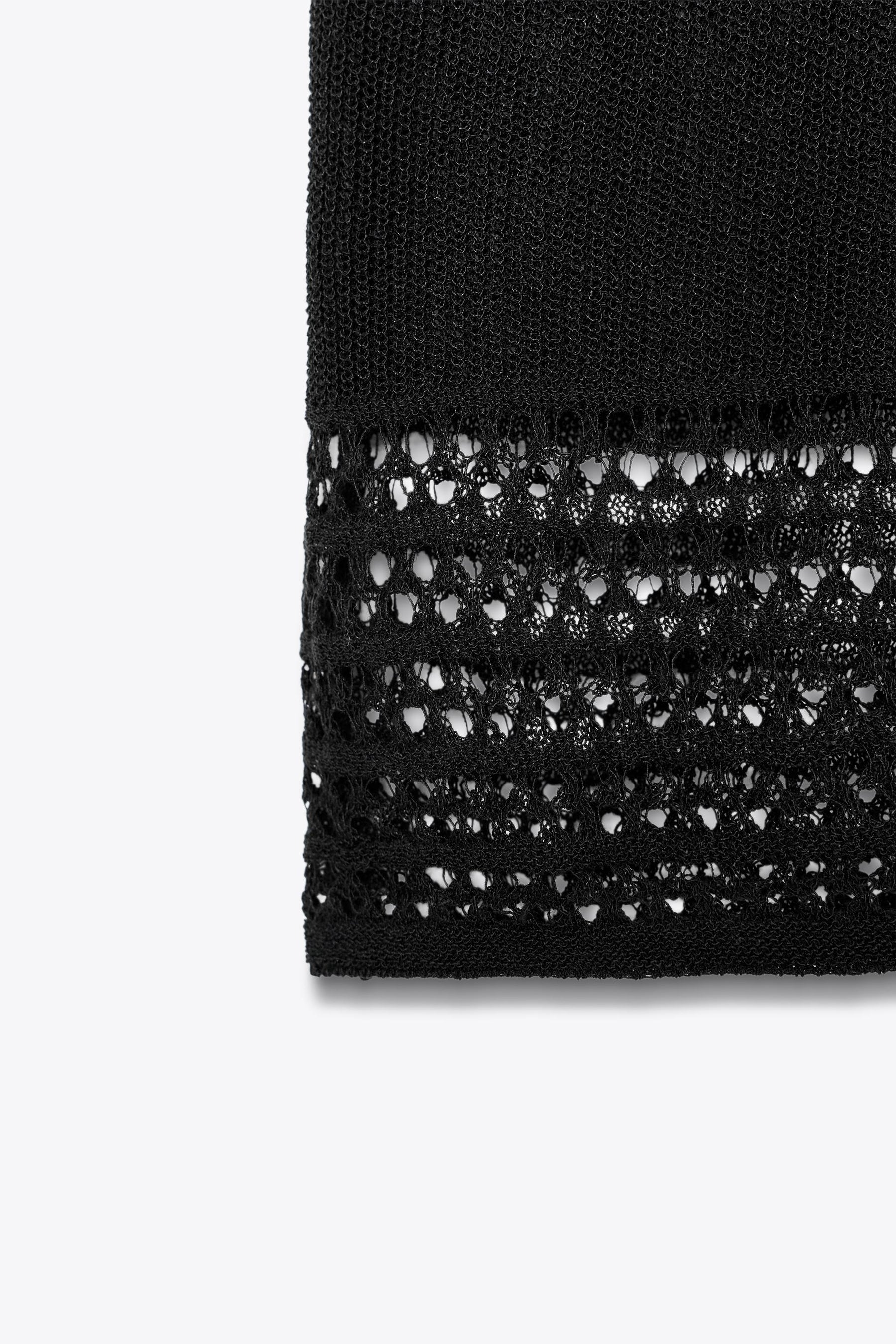 POINTELLE KNIT CROP TOP - Image 9