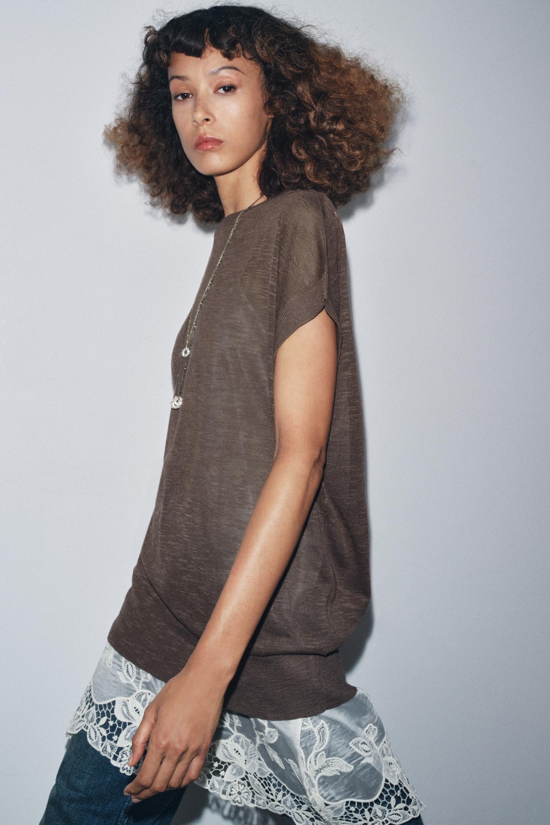 COMBINED KNIT DRESS - Image 4