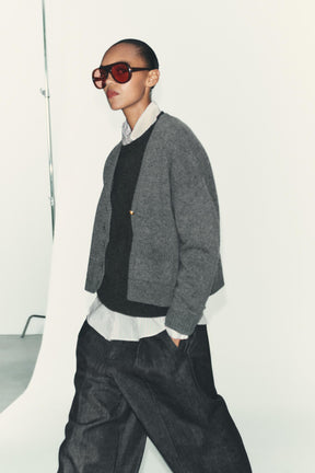 100% WOOL JACKET WITH GOLD BUTTONS - Image 3