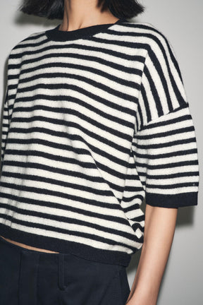 100% WOOL STRIPED JUMPER - Image 6