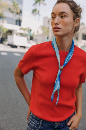 PLAIN KNIT SHORT SLEEVE JUMPER - Image 4