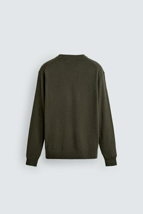 WOOL V-NECK JUMPER - Image 7