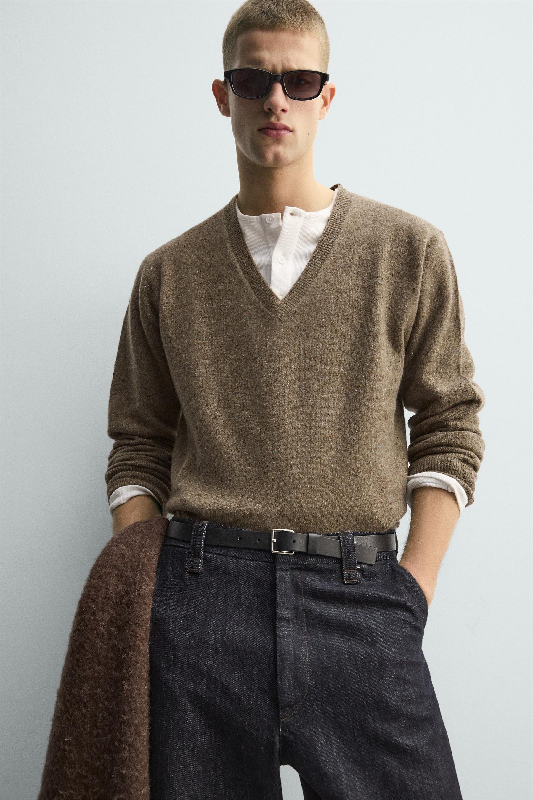 WOOL BUTTON-UP JUMPER - Image 5
