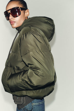 SHORT WATER-REPELLENT AND WINDPROOF HOODED ANORAK - Image 4
