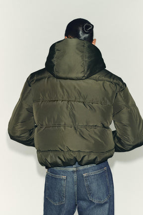SHORT WATER-REPELLENT AND WINDPROOF HOODED ANORAK - Image 5