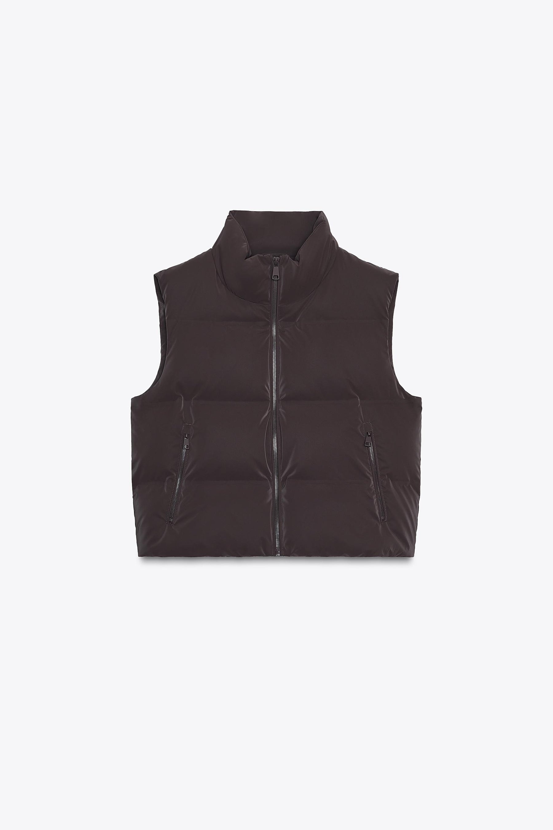 RUBBERISED PUFFER GILET - Image 5