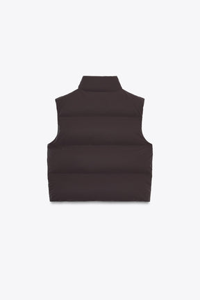 RUBBERISED PUFFER GILET - Image 6