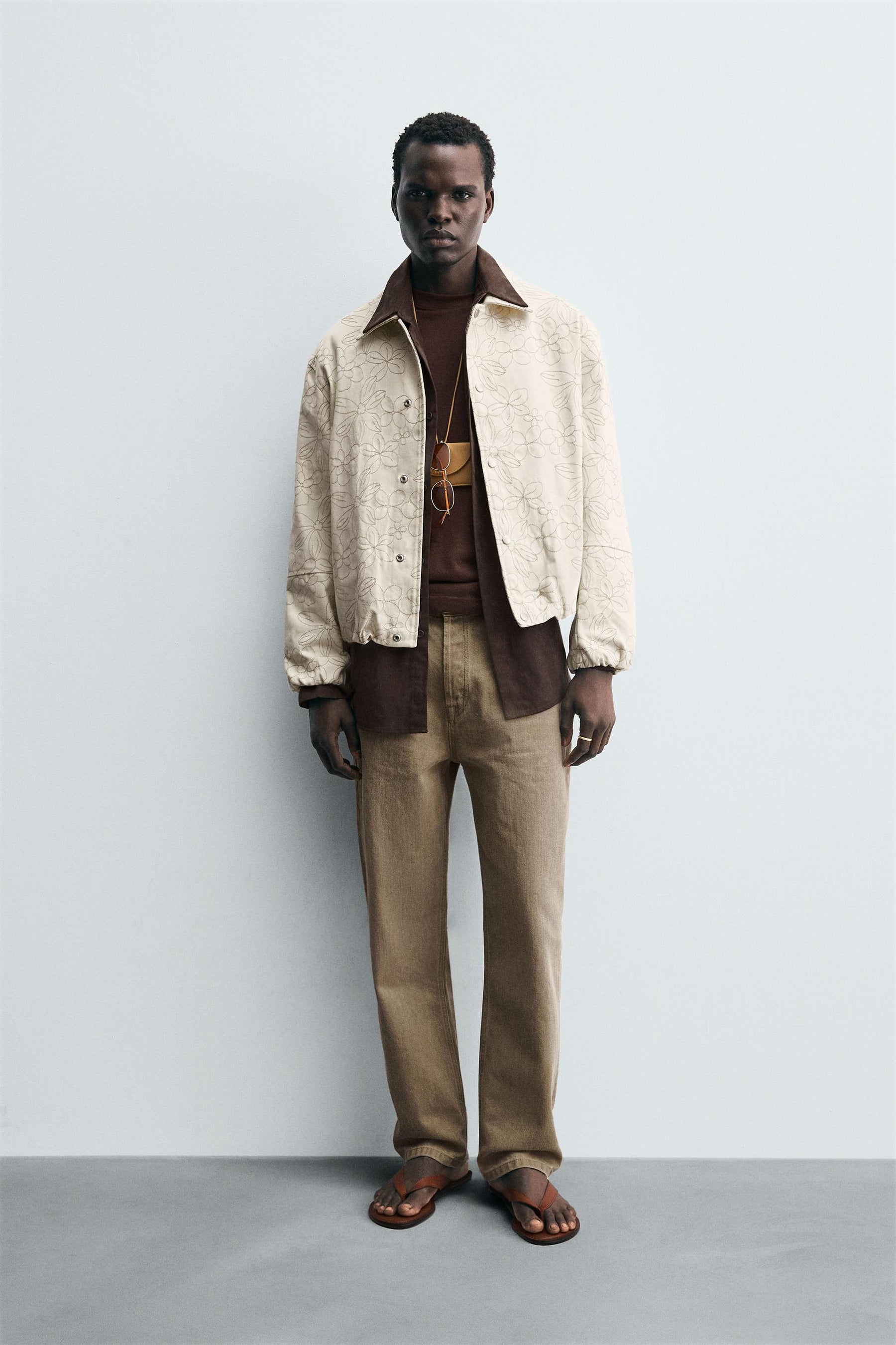 FLORAL JACQUARD JACKET - Image 1