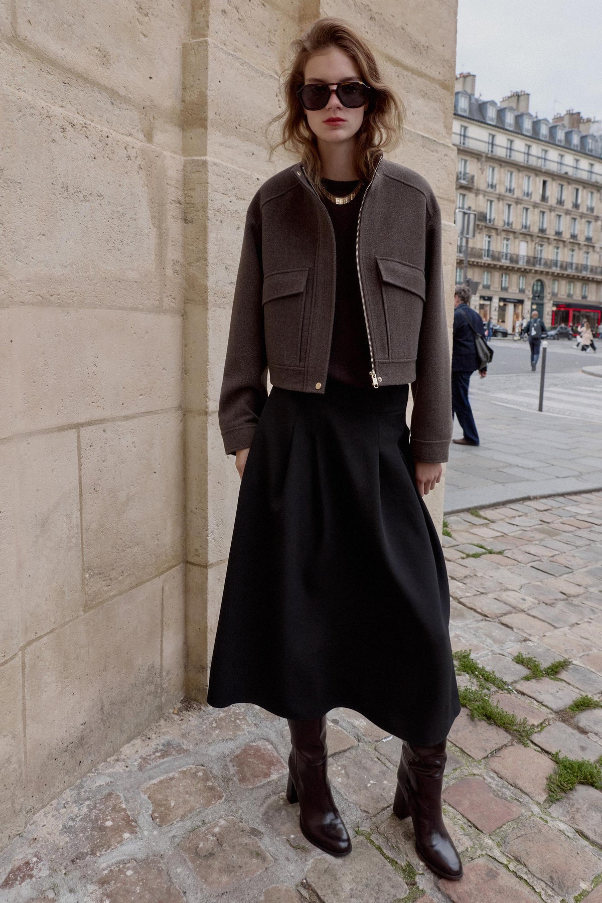 Soft High Neck Jacket