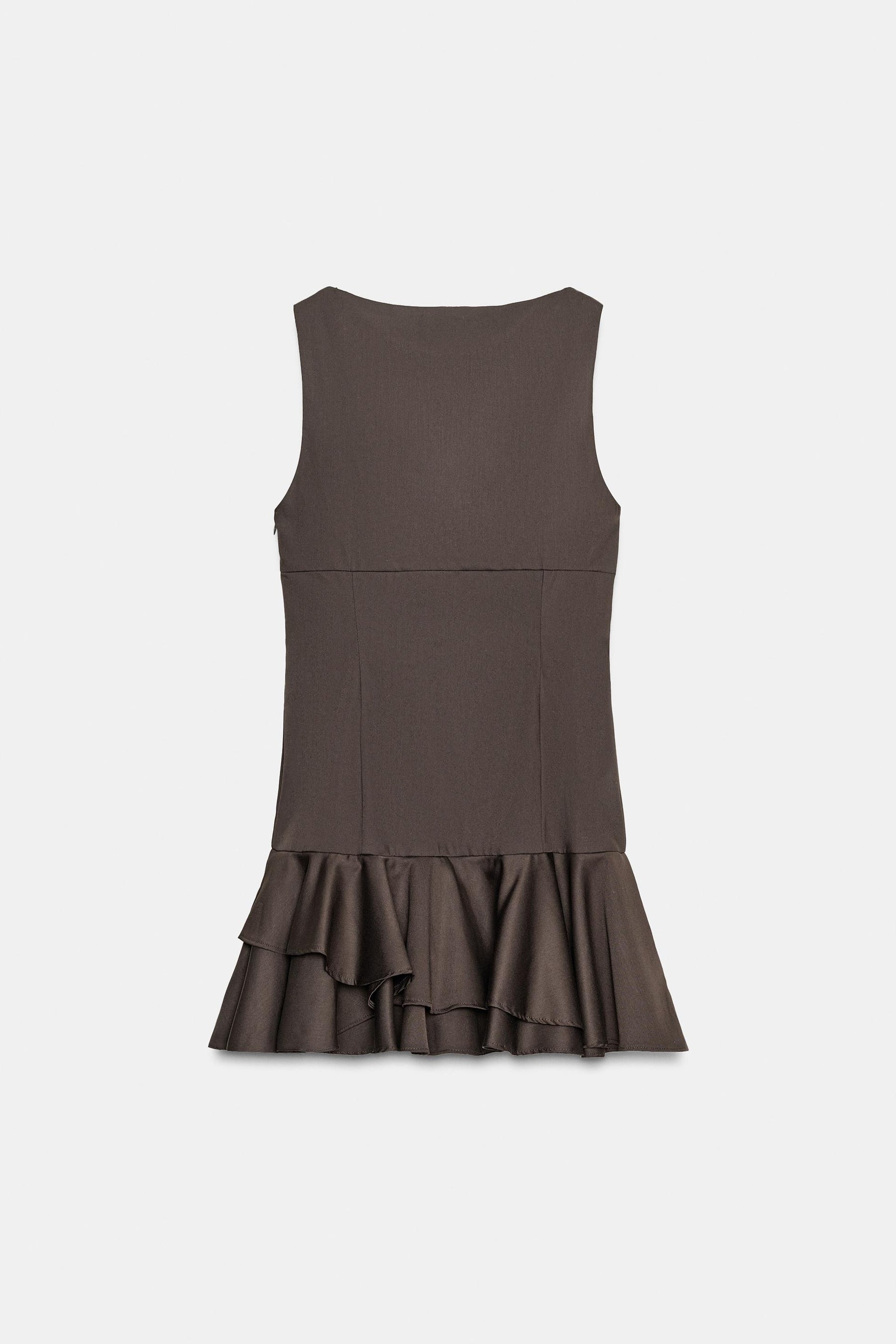 SHORT DRESS WITH RUFFLES - Image 8