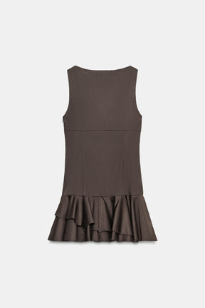 SHORT DRESS WITH RUFFLES - Image 8