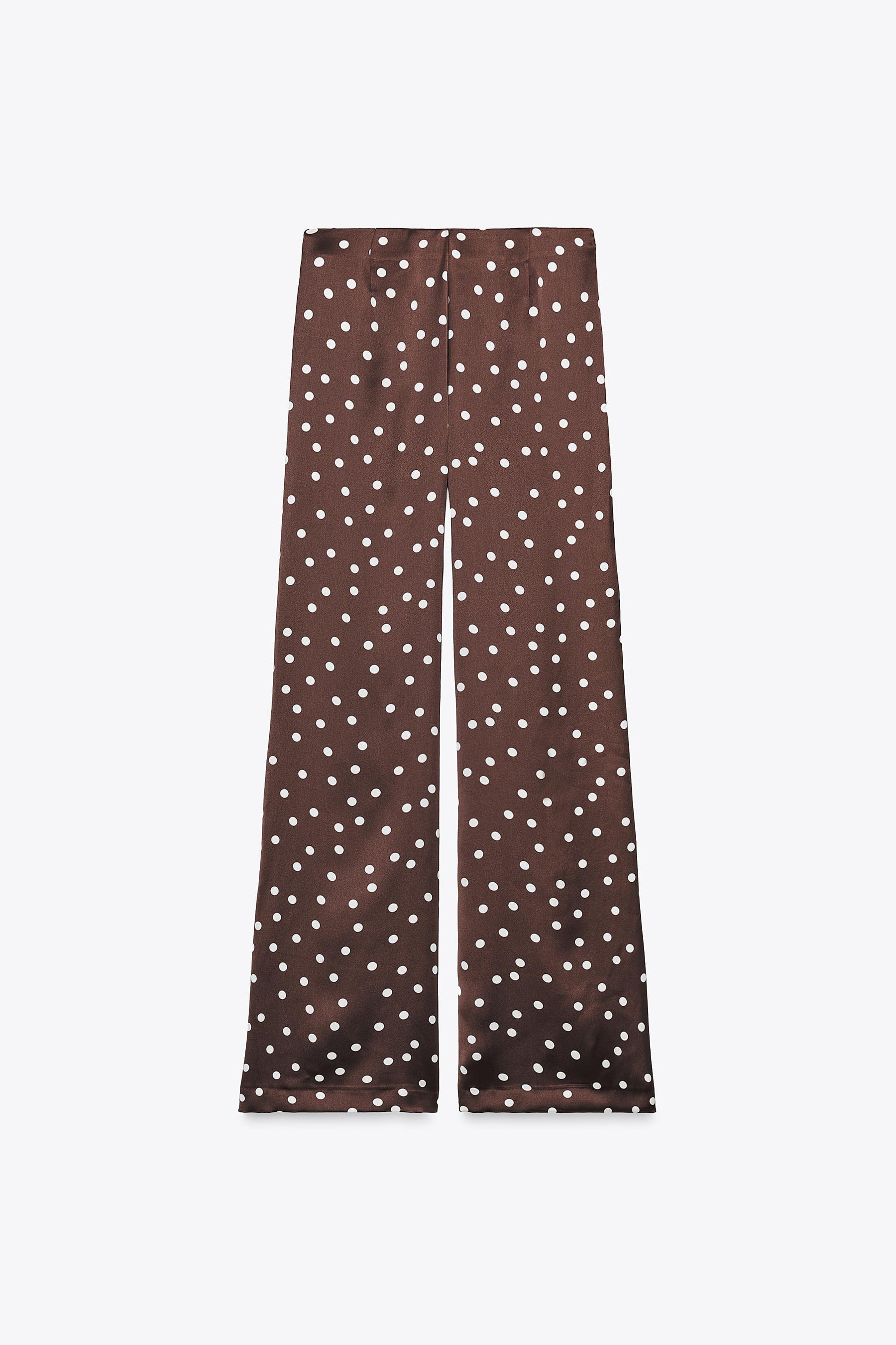 Satin High-Waist Trousers