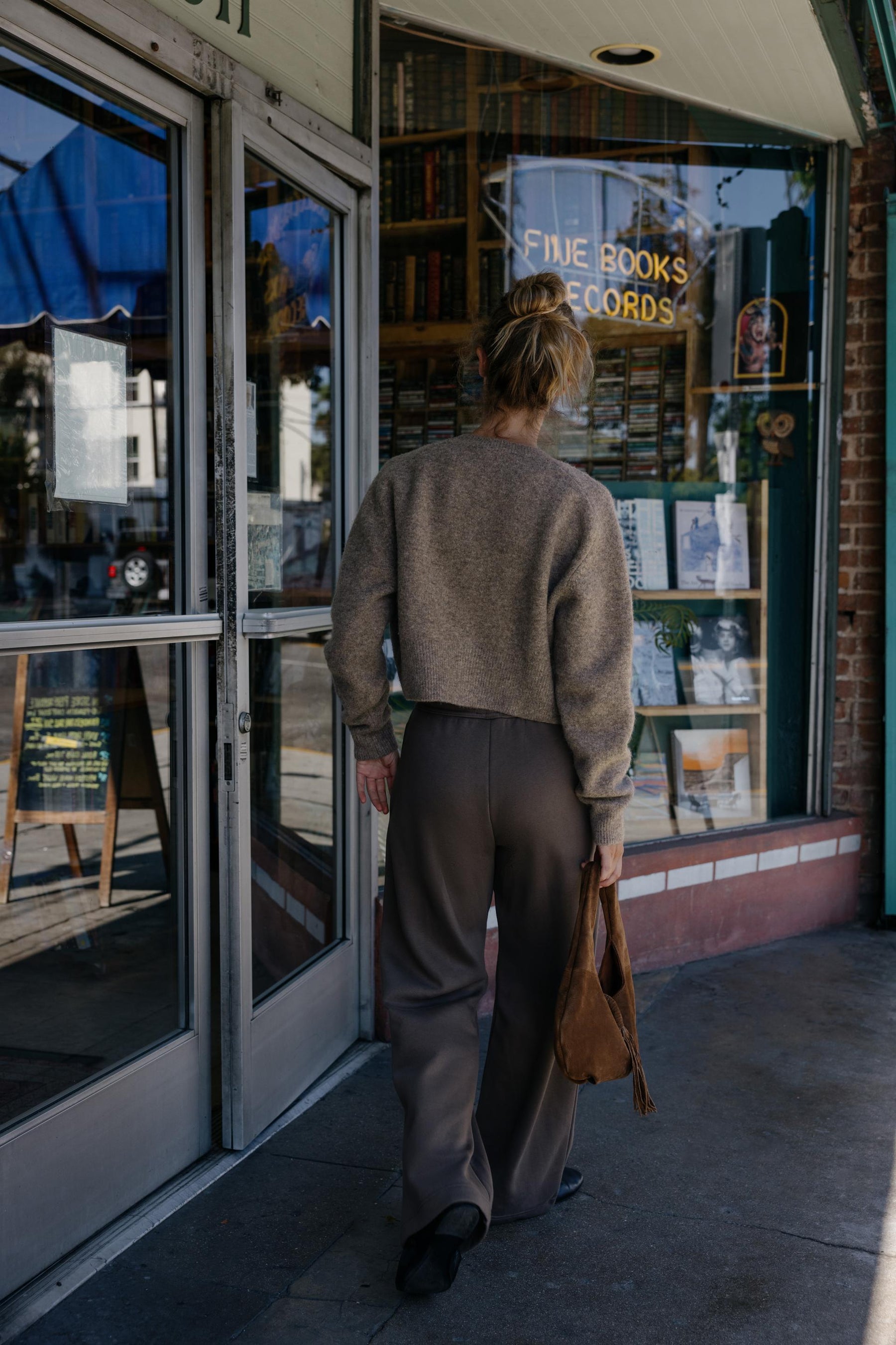 Plush Wide-Leg Trousers