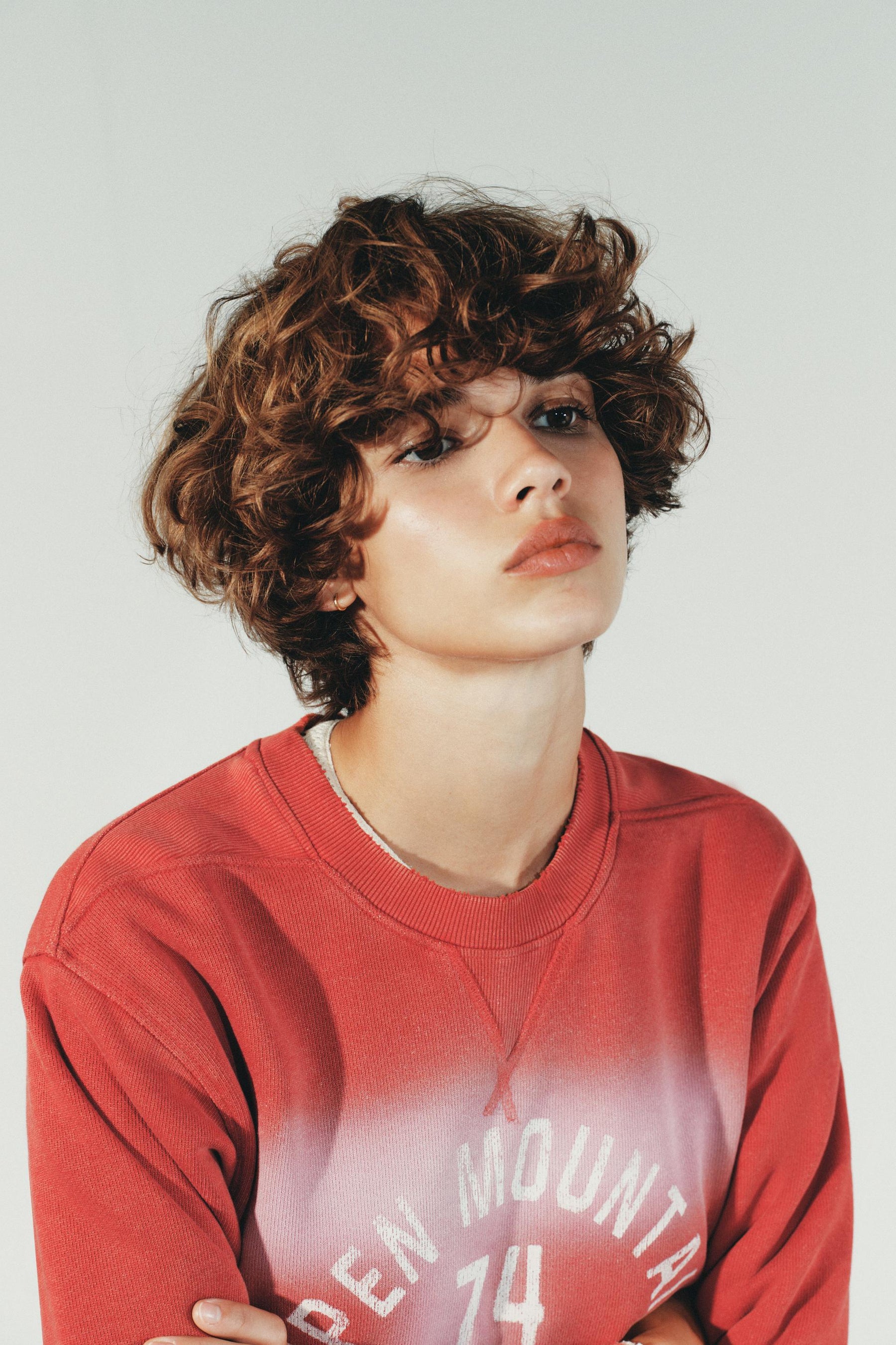 Faded-effect Slogan Sweatshirt