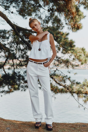 90's High-Waist Straight Jeans