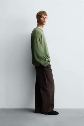 PRINTED BOXY FIT SWEATER - Image 4