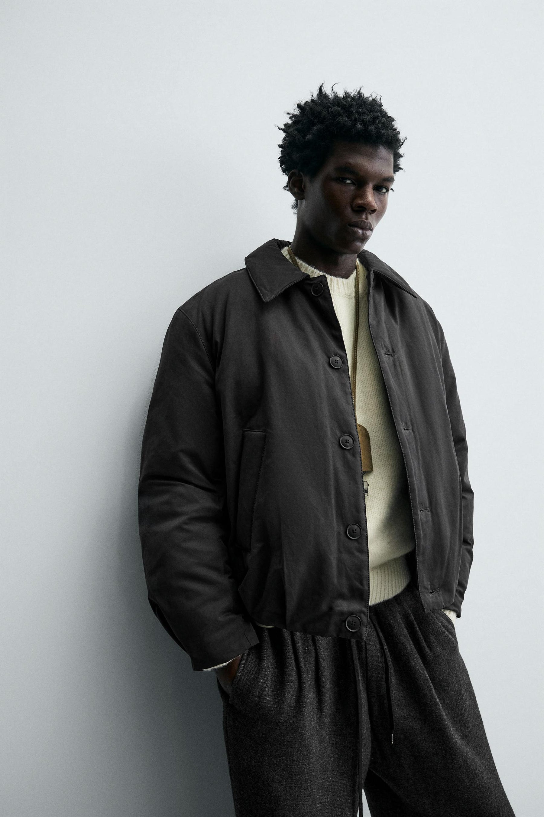 CROPPED FIT PADDED JACKET - Image 5