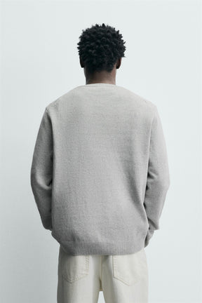 TEXTURED COTTON JUMPER - Image 3