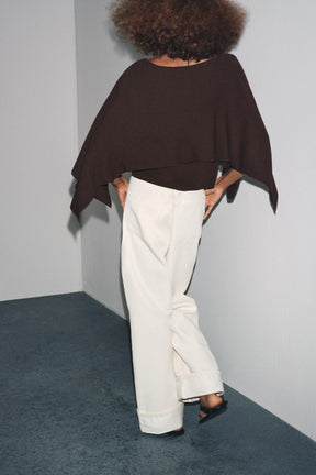 KNIT CAPE JUMPER - Image 5