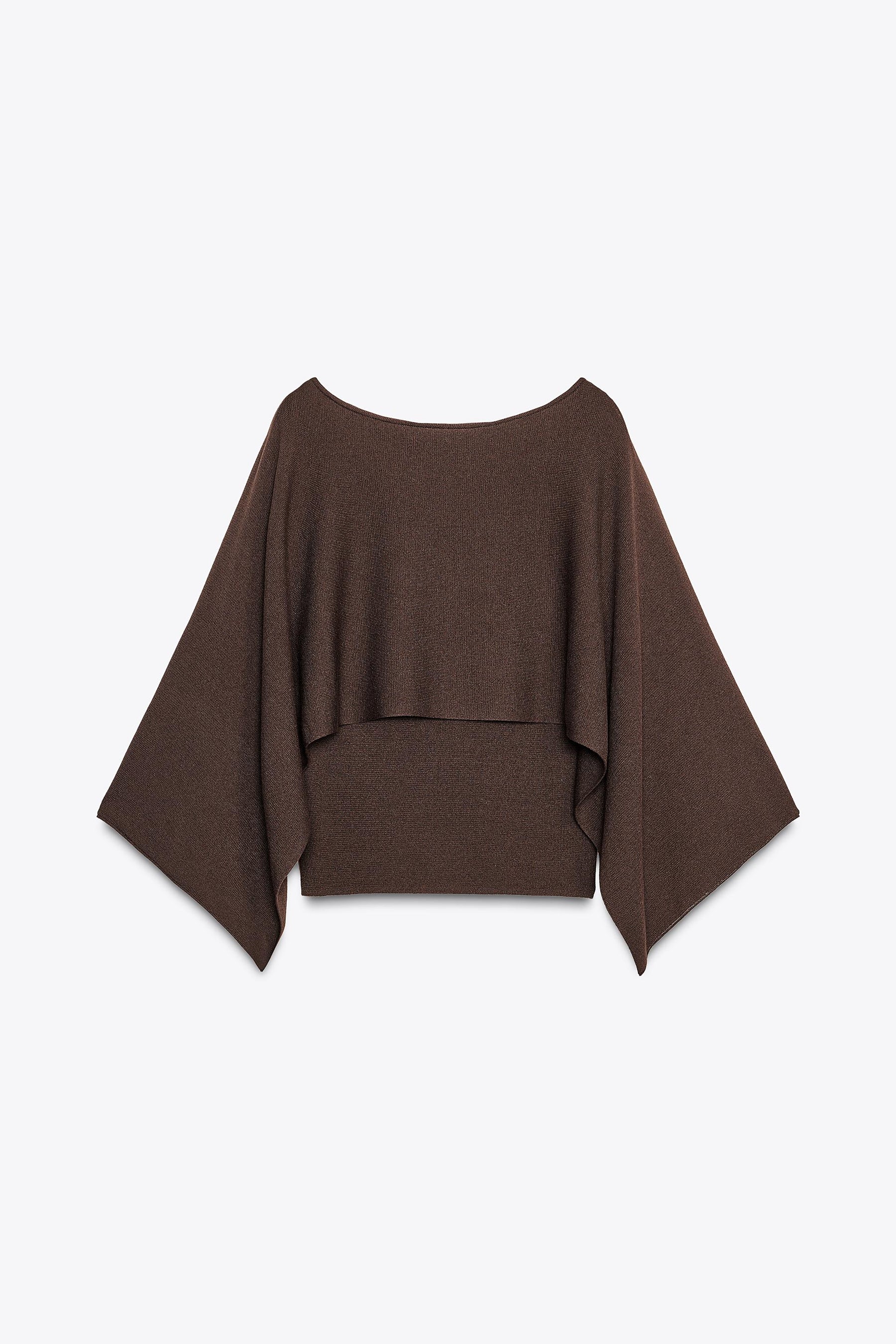 KNIT CAPE JUMPER - Image 7