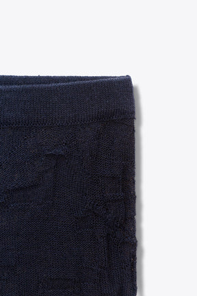 FINE KNIT WRINKLED-EFFECT TROUSERS - Image 9