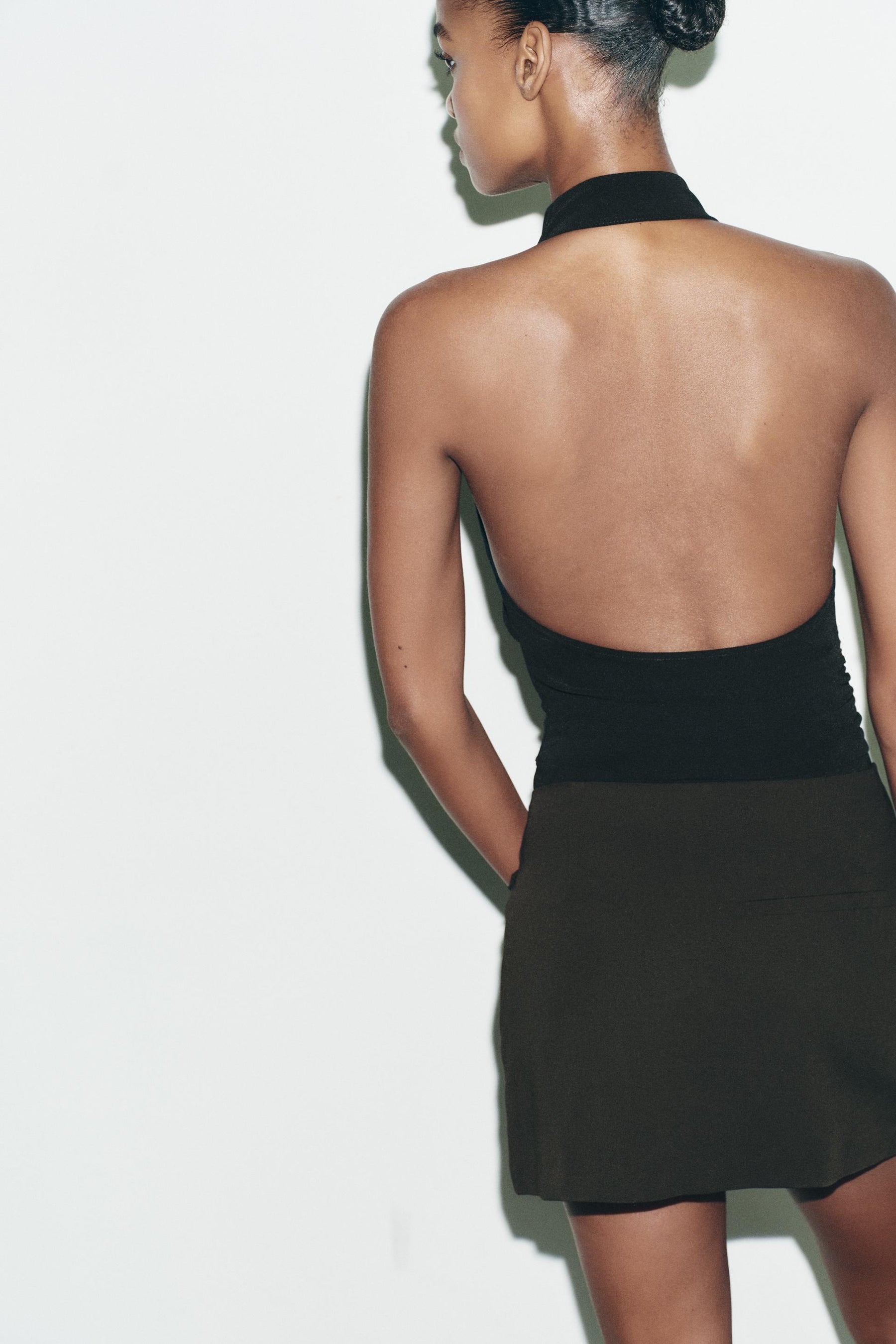 HALTER OPEN-BACK BODYSUIT
