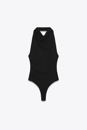 HALTER OPEN-BACK BODYSUIT