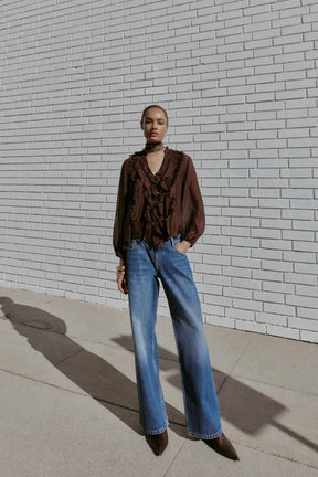 Ruffled Fashion Blouse