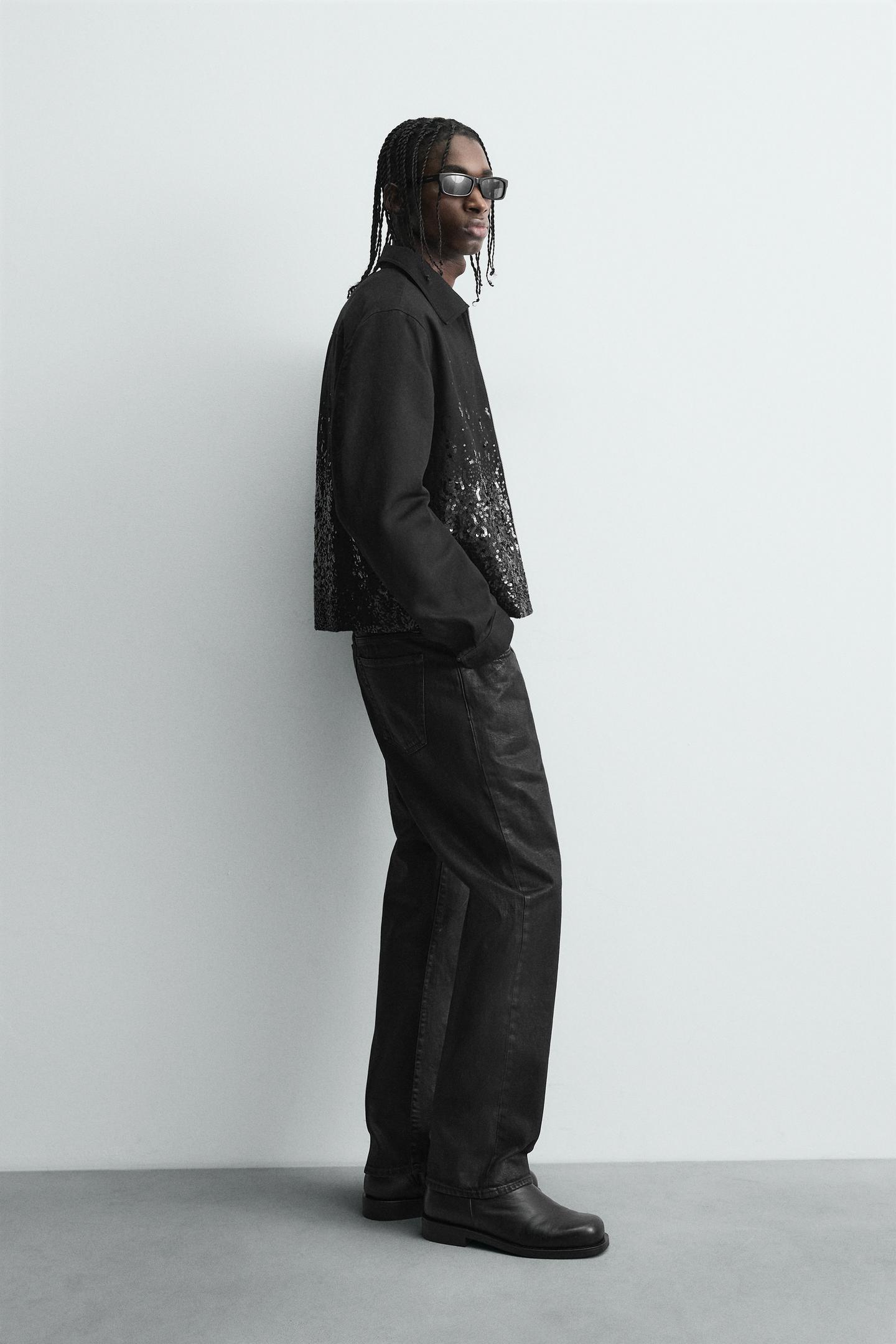 Cropped Sequin Jacket