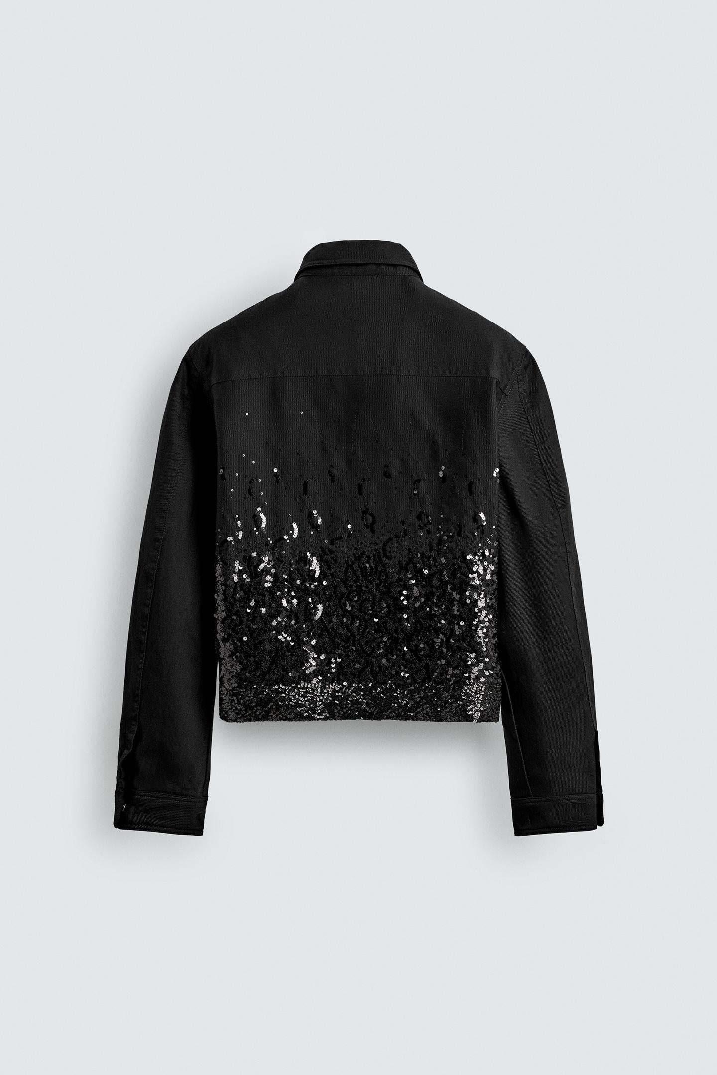 Cropped Sequin Jacket