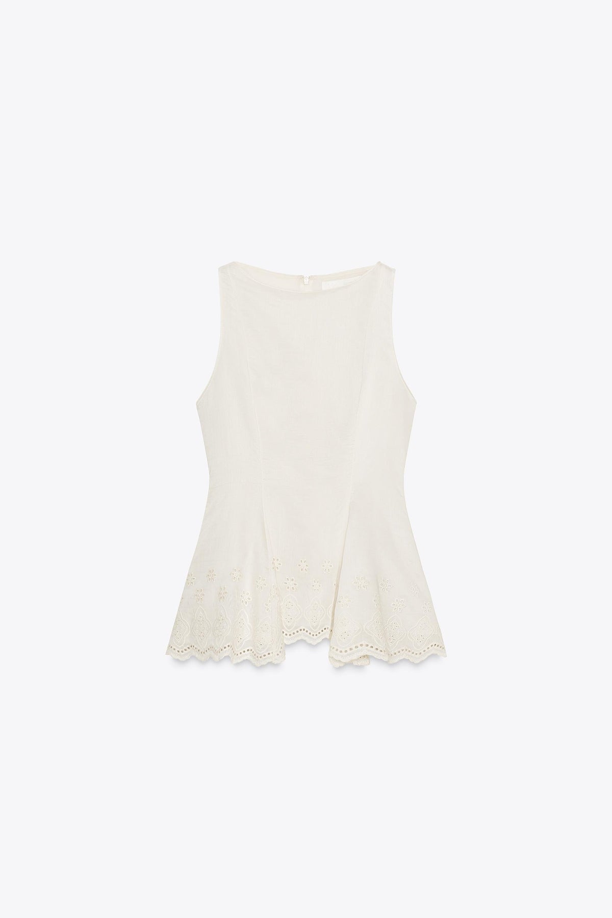 ZW COLLECTION EMBROIDERED PEPLUM TOP - Image 1