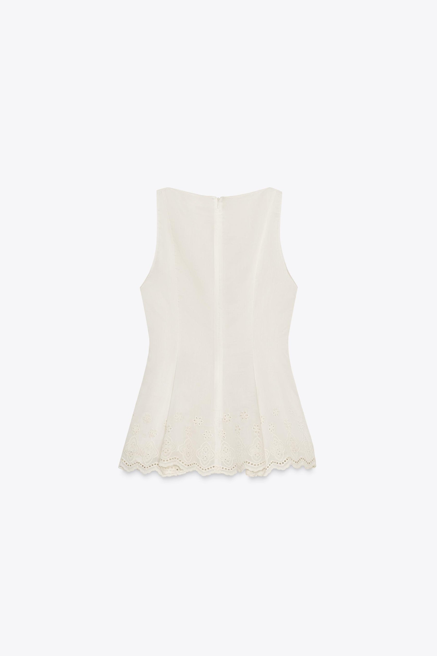 ZW COLLECTION EMBROIDERED PEPLUM TOP - Image 2