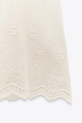 ZW COLLECTION EMBROIDERED PEPLUM TOP - Image 3