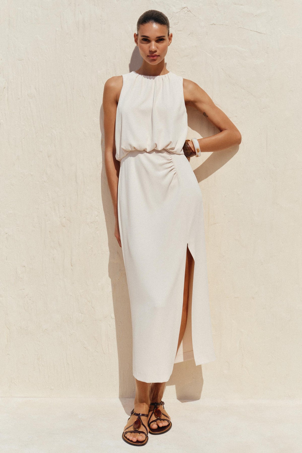 METAL APPLIQUÉ SANDALS