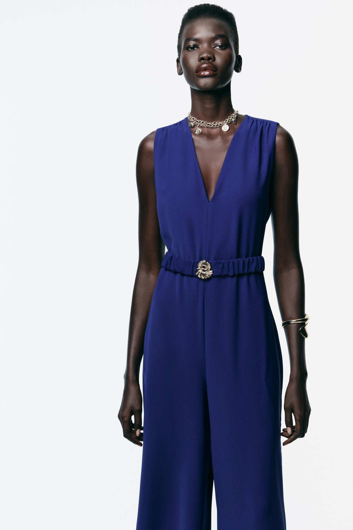 JUMPSUIT WITH HARDWARE BELT - Image 2