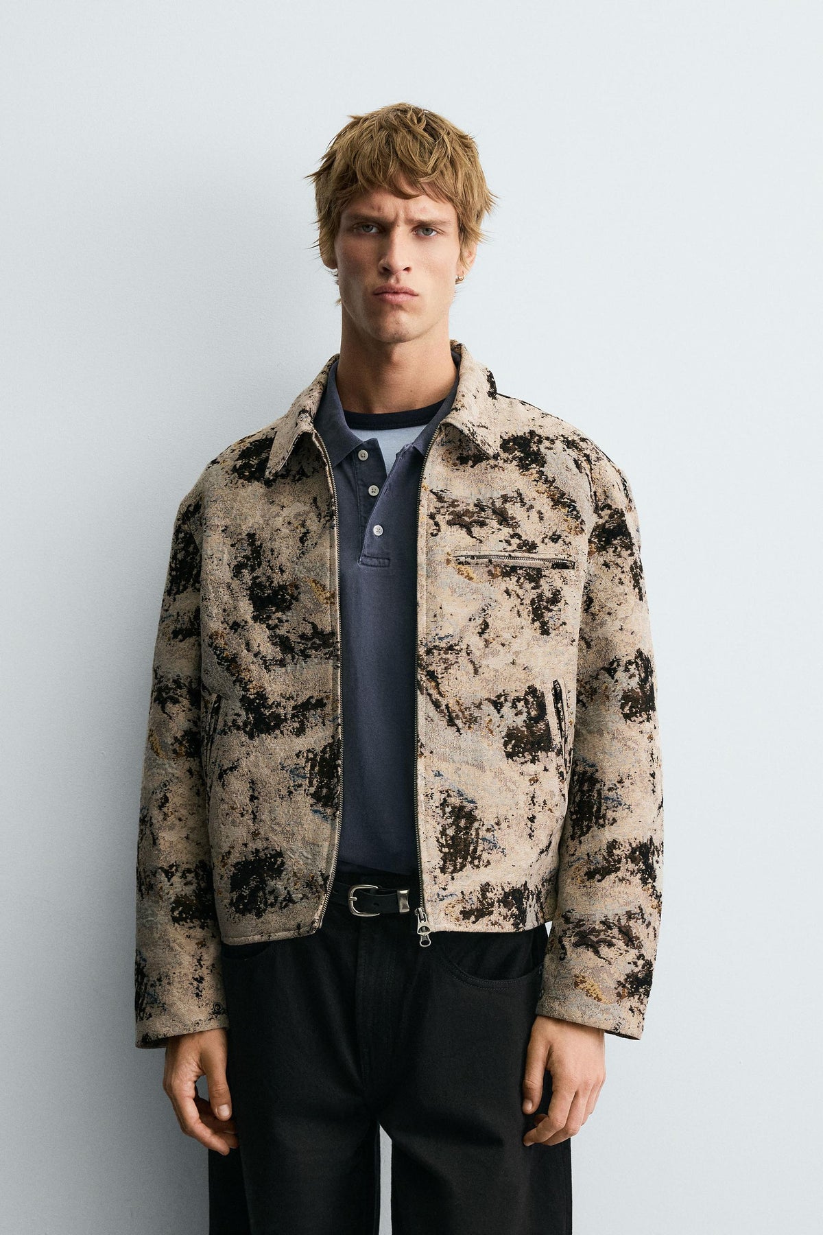 TEXTURED JACQUARD JACKET - Image 2