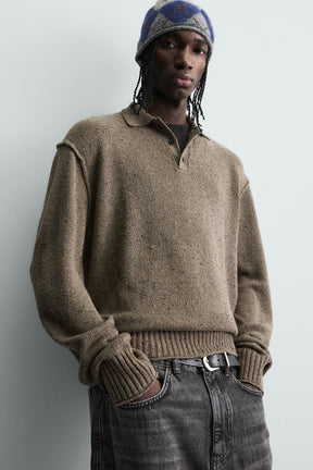 RELAXED FIT KNIT POLO SHIRT - Image 6