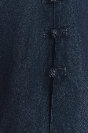 DENIM CAPE WITH TOGGLES - Image 9