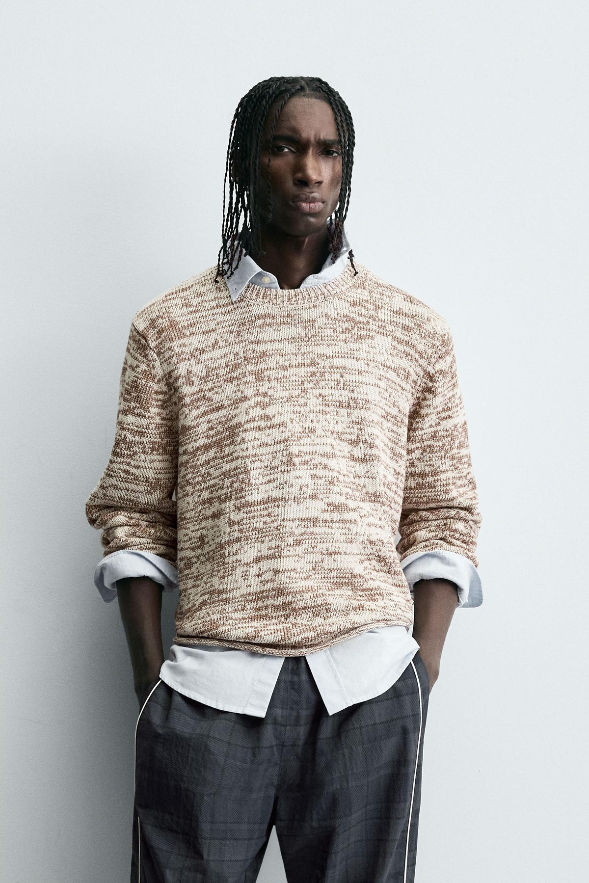 TWISTED YARN TEXTURED SWEATER - Image 2